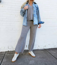 Miou Muse - Women's Cropped Sweater Pants