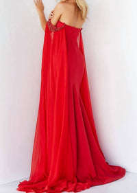 Jovani - Off Shoulder Sweetheart Neck Prom Dress