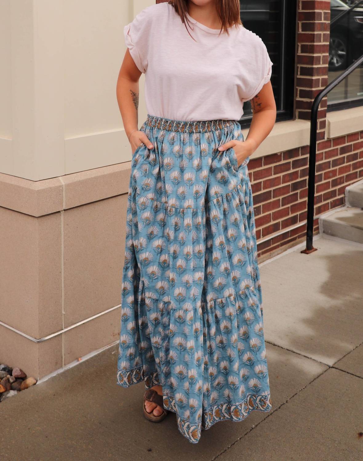 Victoria Dunn - Oliver Floral Tiered Skirt