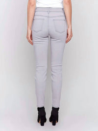 CHARLIE B Skinny Denim Jean in grey - women's jeans - alternate view