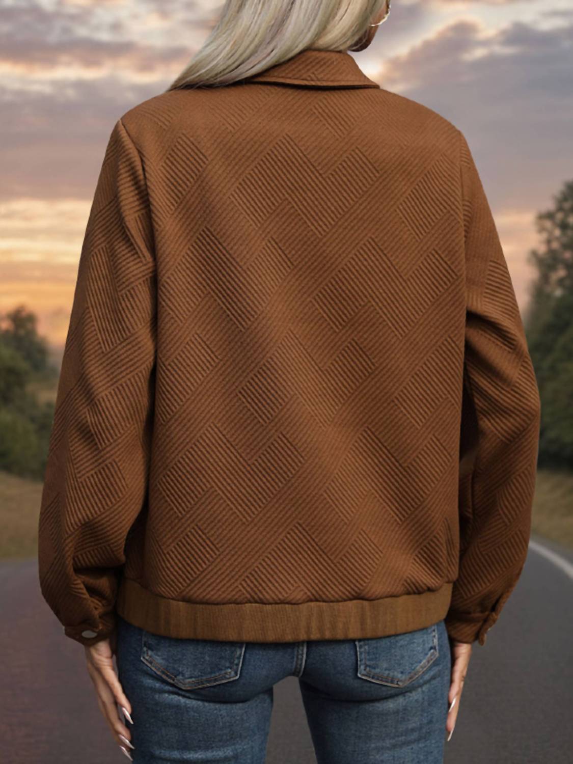 Wholesalesir - Long Sleeve Zip Bomber Jacket