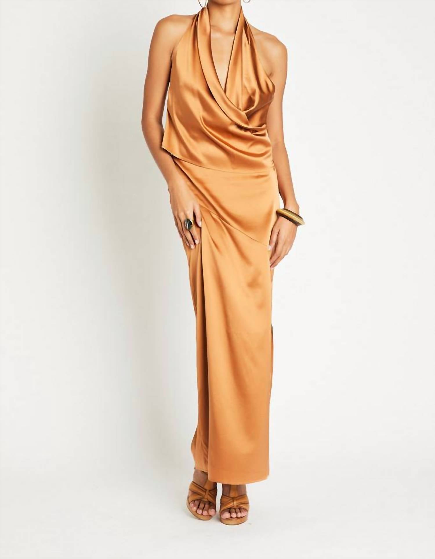 Beryll - Naomi Silk Midi Skirt
