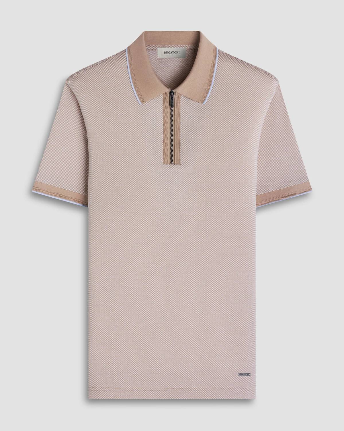 Bugatchi Uomo - Short Sleeve Quarter Zip Polo
