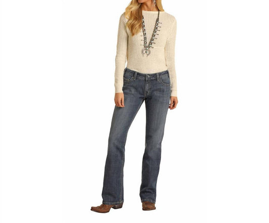 Rock & Roll Denim - Relaxed Straight Leg Boyfriend Jeans