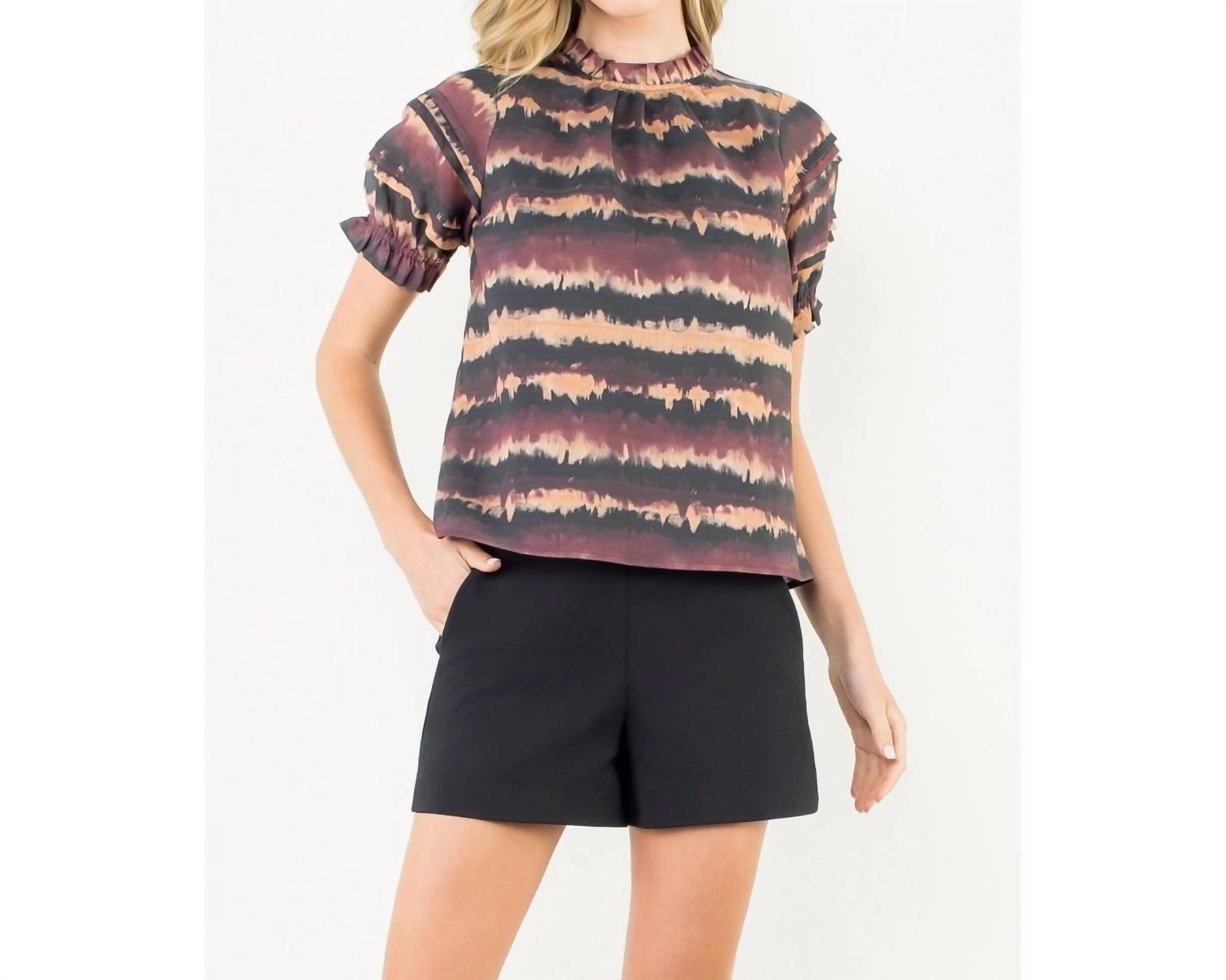 Thml - Romy Puff Sleeve Tie Dye Top