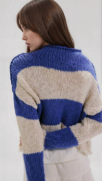Free People - Opal Rollneck Knit Stripe Sweater