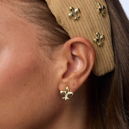 Lele Sadoughi - Women's Fleur De Lis Stud Earrings