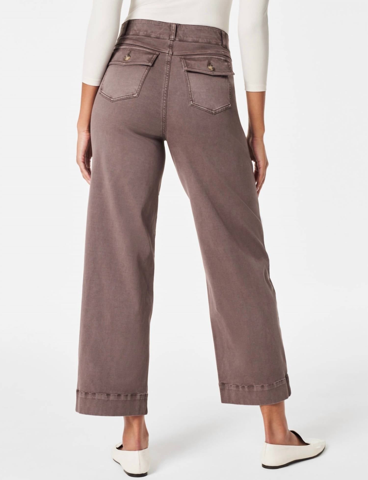 Spanx - Stretch Twill Cropped Wide Leg Pant