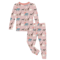 Kickee - Kids' Print Long Sleeve Pajama Set