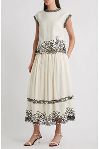Elie Tahari - Poppy Embroidered Top