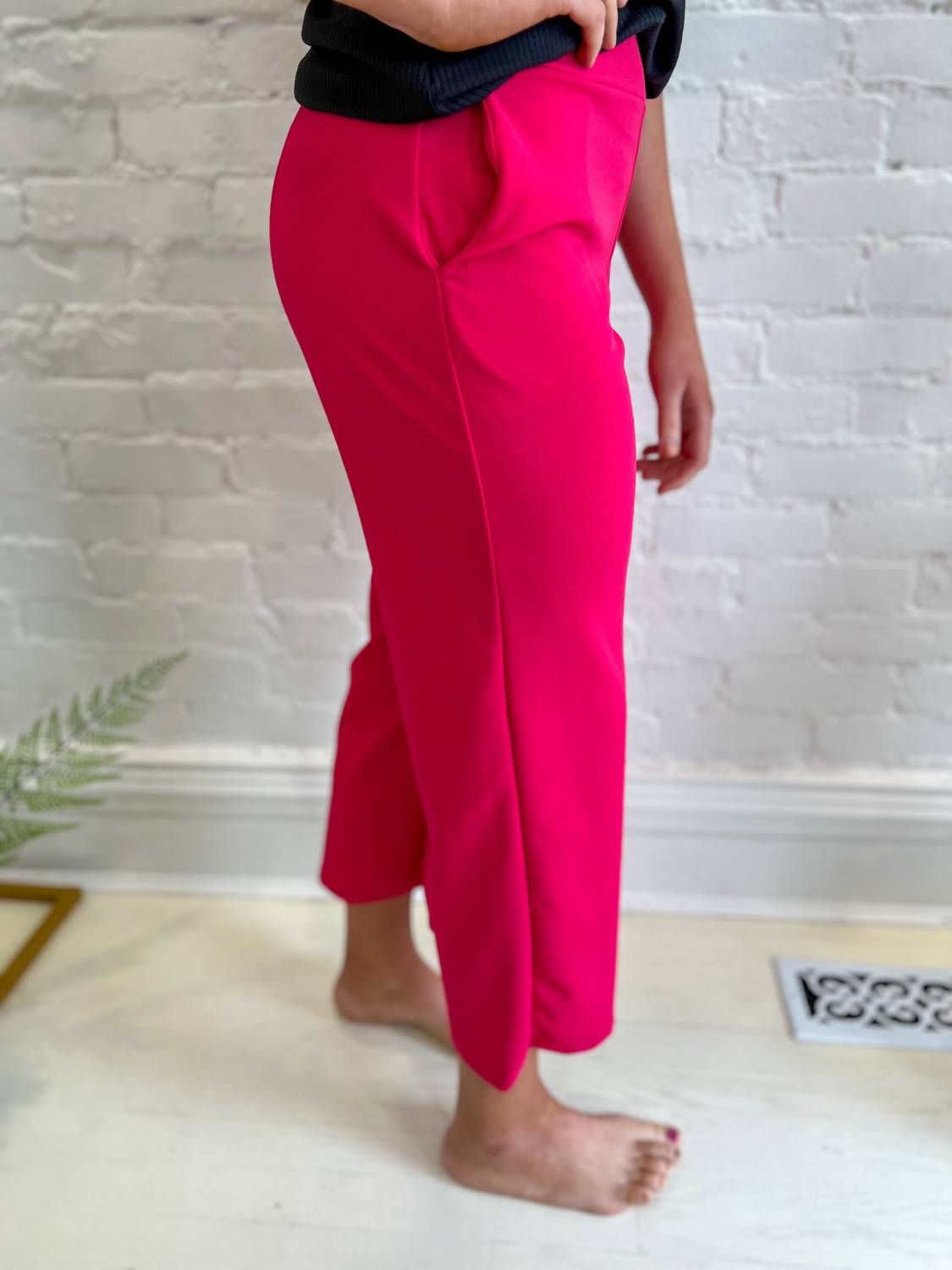 Heimish Usa - Lucy Wide Leg Stretchy Crop Pants