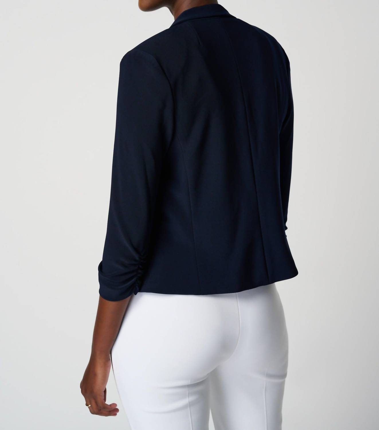 Joseph Ribkoff - Women's Rushed Sleeve Blazer