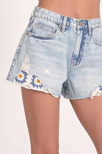 Elan - Crochet Detail Shorts
