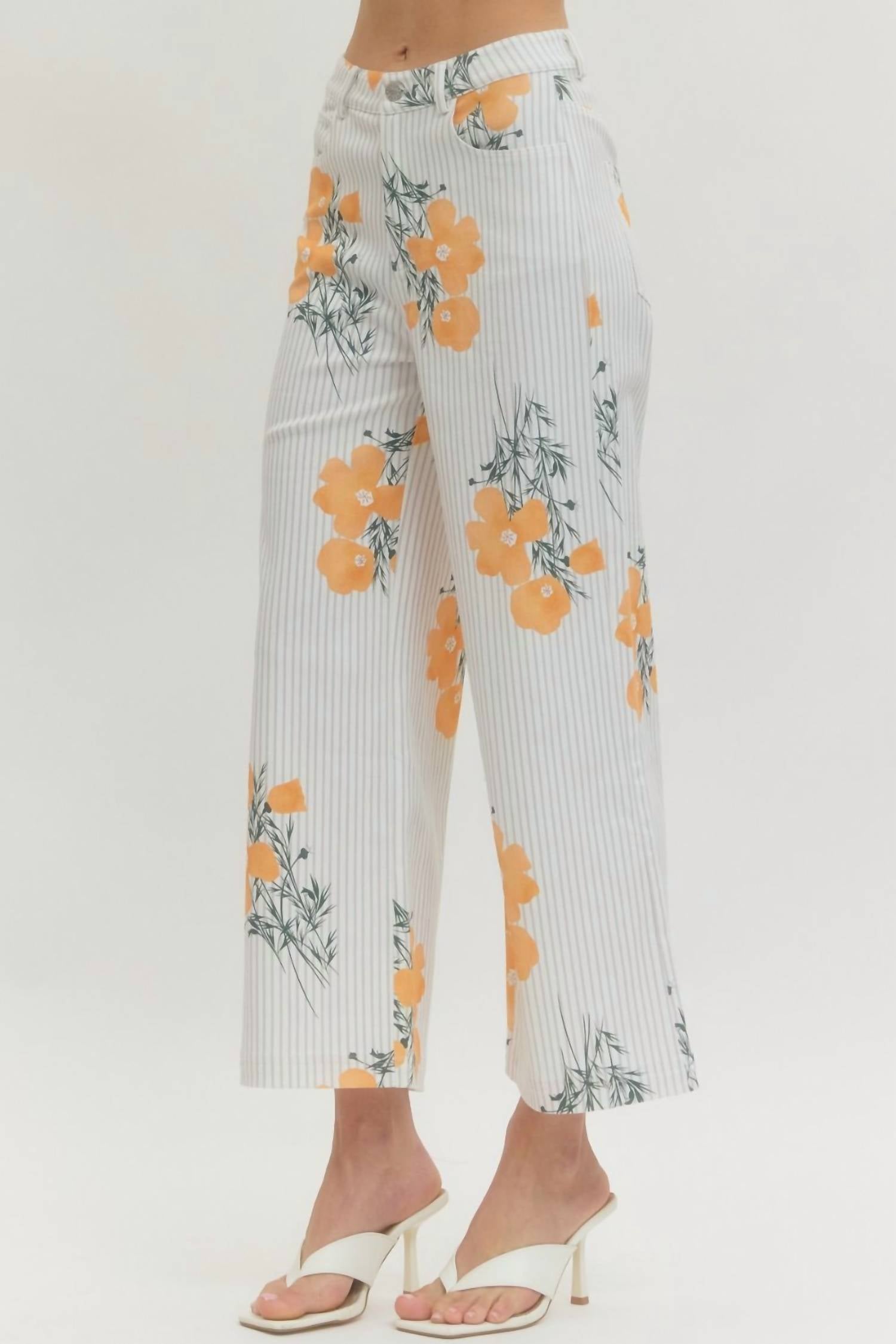 Entro - Apricot Blooms Pants