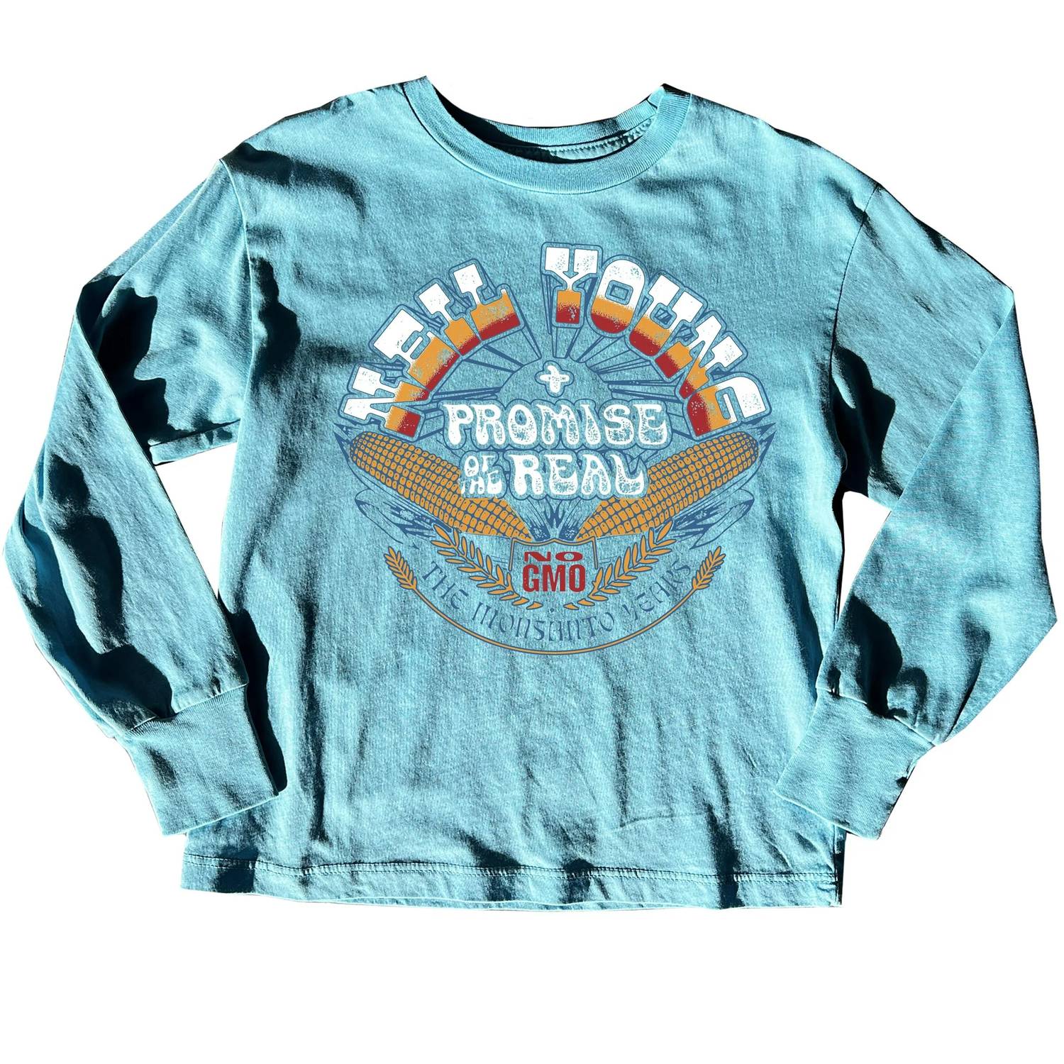 Rowdy Sprout - Kid's Neil Young Organic Long Sleeve Tee