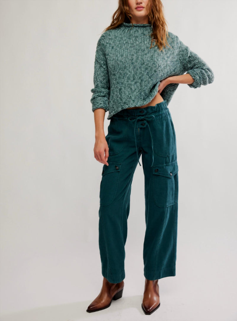 Free People Park Ave Pants in sea moss - women's pants