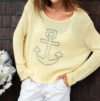 Wooden Ships - Stitched Anchor Crew Sweater