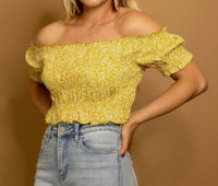 Endless Blu. - Baby Daisy Crop Top