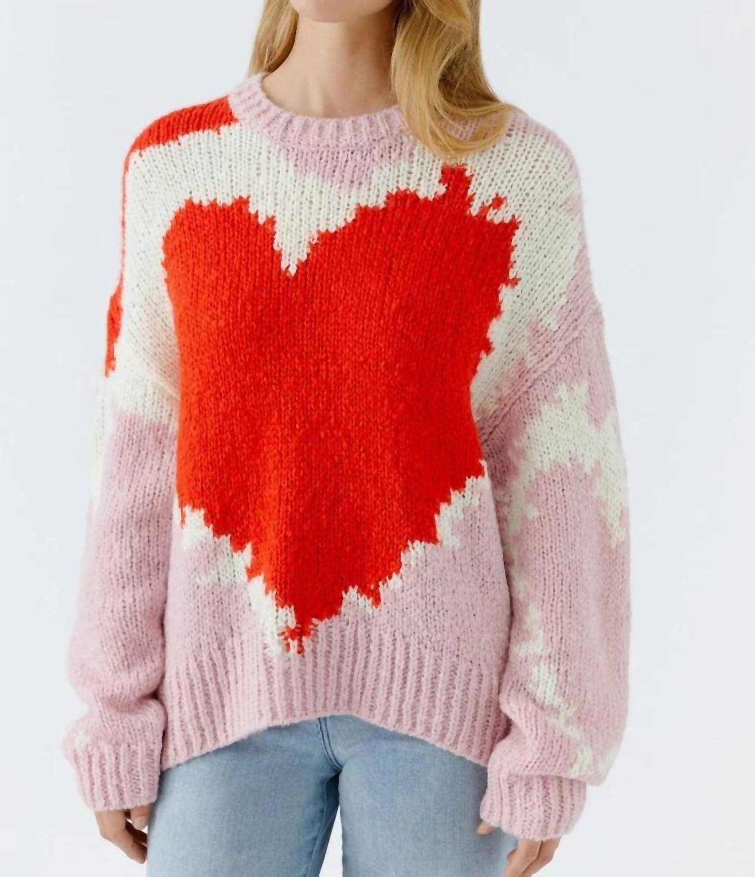 Oui - Rose Red Heart Angel Yarn Sweater