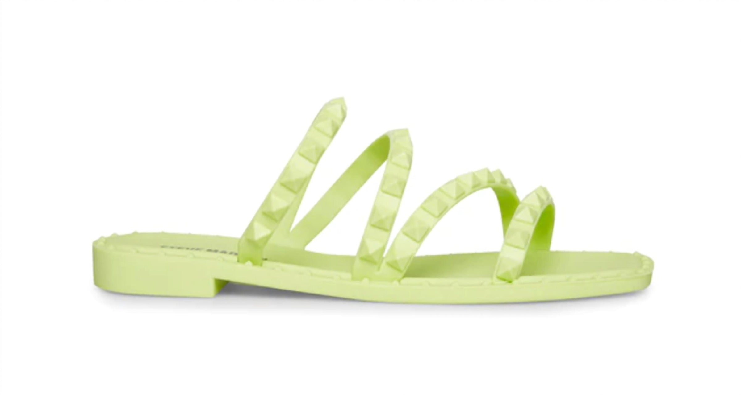 STEVE MADDEN Women's Skyler Strappy Slide Sandal in lime - women's sandal