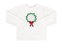 Lullaby Set - Girl's Cozy Up Wreath Sweater