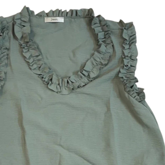 Jodifl - Women's Sleeveless Ruffle Top