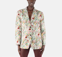 OOFWEAR Floral Jacquard Blazer Jacket in multi - women's jacket