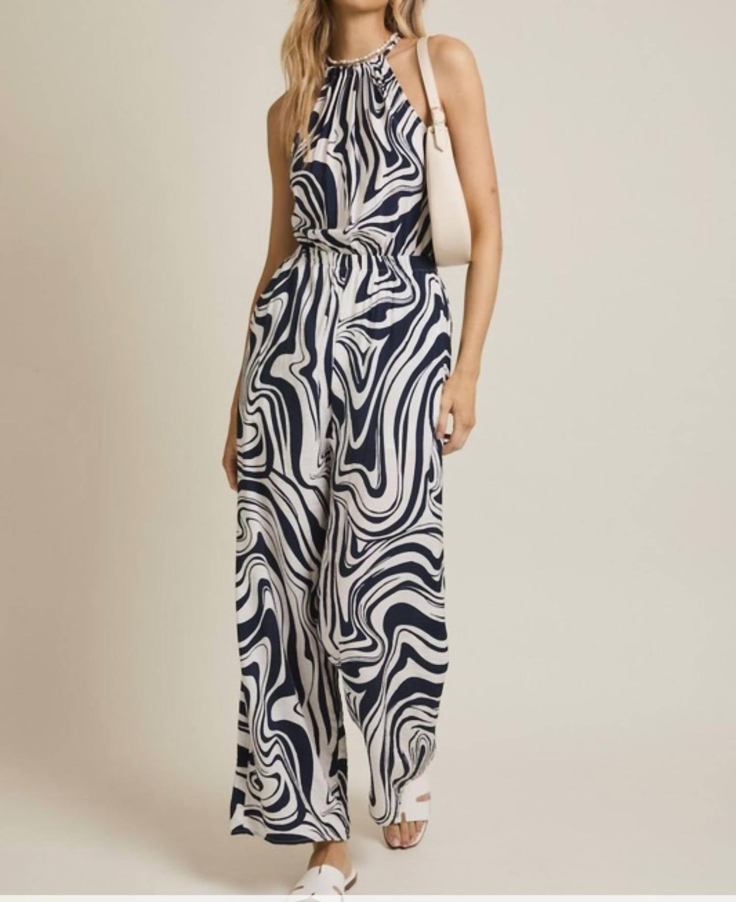 Gilli - Sleeveless Halter Jumpsuit