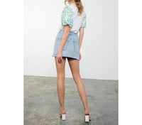 Thml - Embroidered Puff Sleeve Top