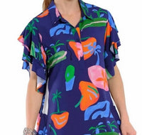 Lior - Flounce Sleeve Island Dress