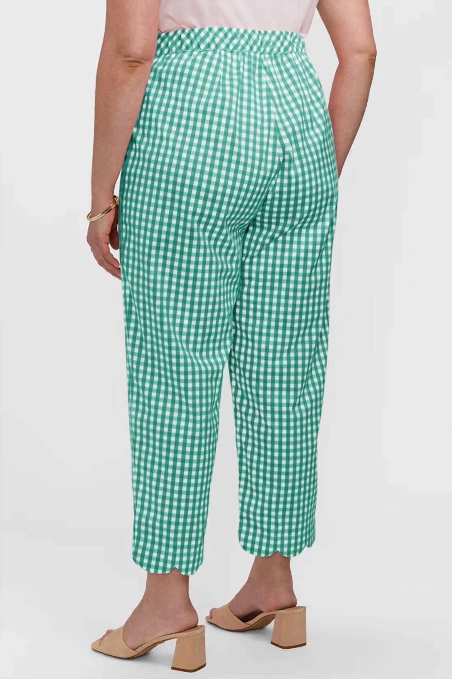 Foxcroft - Elaine Stretch Matte Sateen Scallop Hem Capri Pant
