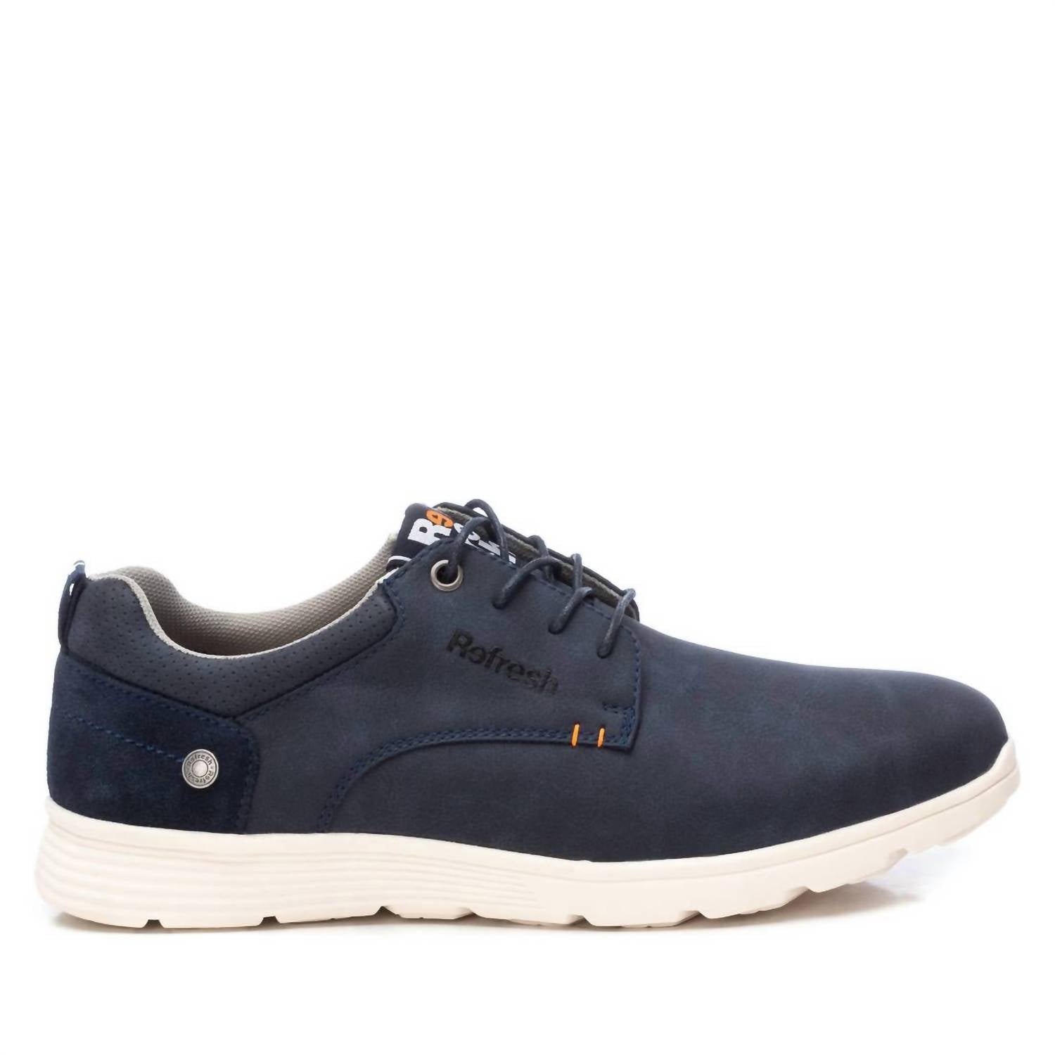 Xti Men's Refresh Suede Oxfords in navy - men's shoe - alternate view