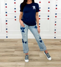 Saige Denim - Lina High-rise Raw Hem Straight Leg Jeans