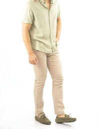 JACHS NEW YORK Straight Fit 5 Pocket Summer Commuter Pant in tan - men's pants - view 4