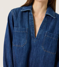 Soaked In Luxury - Zianna Long Sleeve Collar Dress