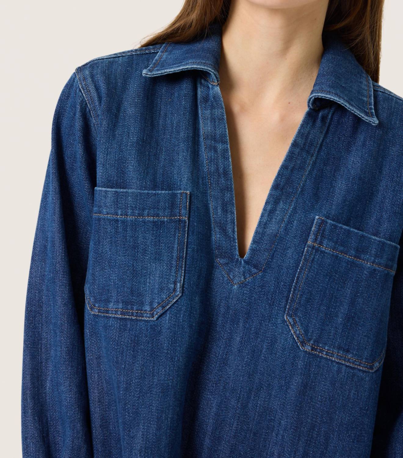 Soaked In Luxury - Zianna Long Sleeve Collar Dress