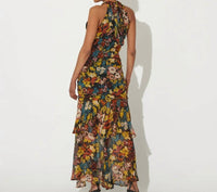 Cleobella Gianna Midi Dress in monet 1 - women's dress - alternate view