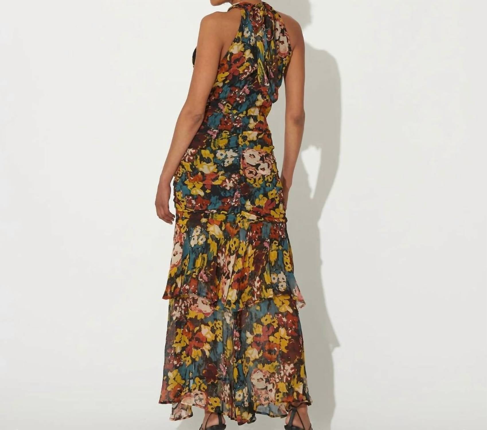 Cleobella Gianna Midi Dress in monet 1 - women's dress - alternate view