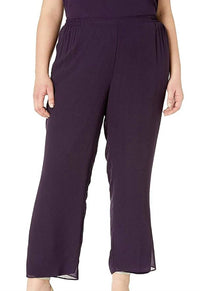 Le Bos - Pleated Charmeuse Trim Pant Set