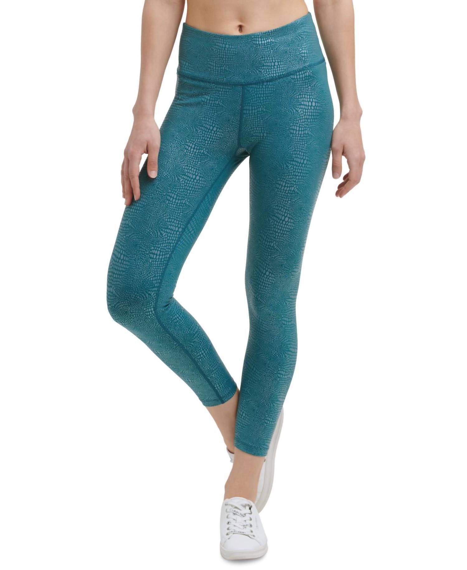 Calvin Klein - Activewear Performance Metallic-Print High-Waist Leggings