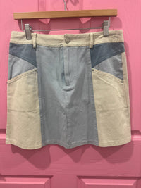 Very J - Women's Denim Block Skirt