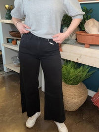 Flying Monkey - High Rise Raw Crop Wide Leg Jean