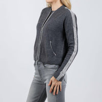 Brodie Cashmere - Luxe Cashmere Bomber Jacket
