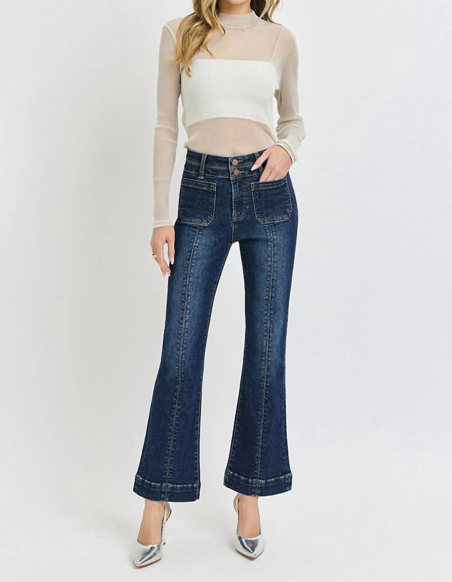 Risen - Double Waistband Bootcut Jeans