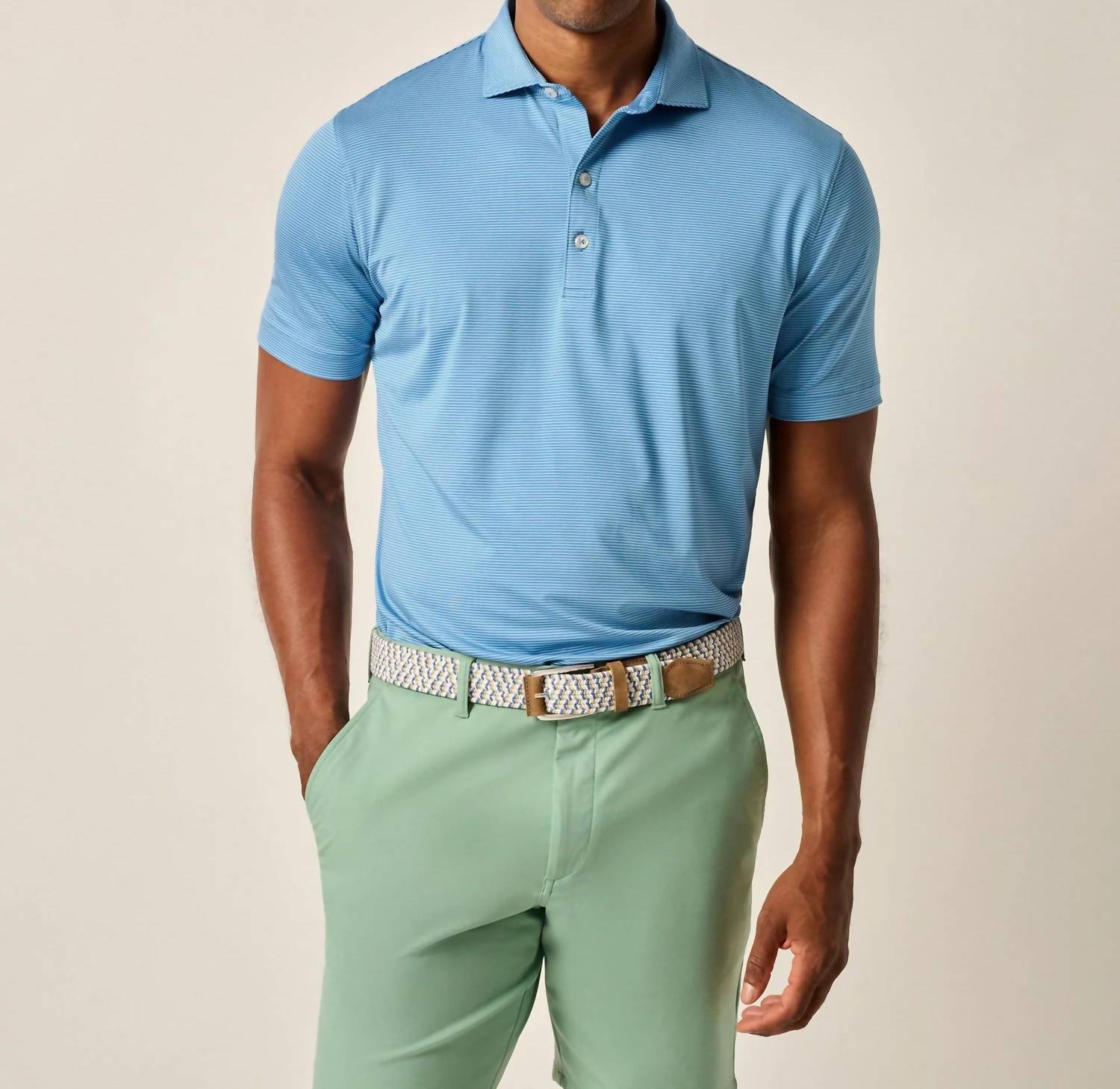 Johnnie-O - Lyndonn Striped Jersey Performance Polo