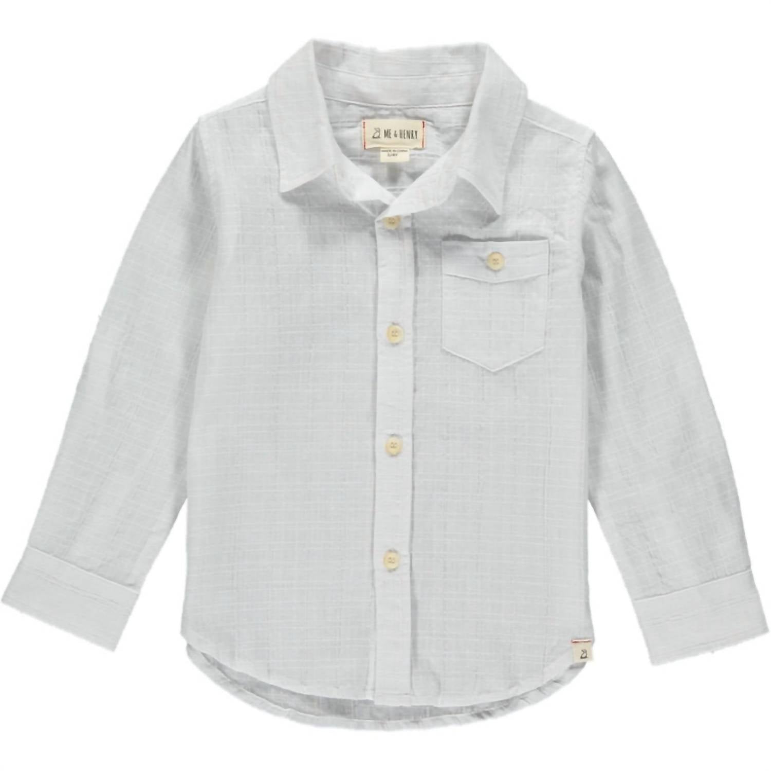 Me & Henry - Boy's Atwood Long Sleeve Woven Collared Shirt