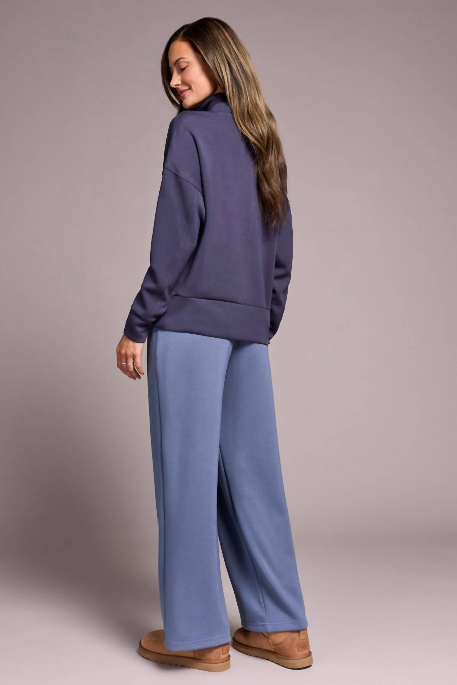 Tribal - Funnel Neck Long Sleeve Top