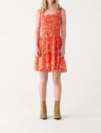 Dex - SMOCKED MINI DRESS