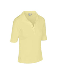NUSPORT Women's Del Mar Polo in citrine - women's t-shirt