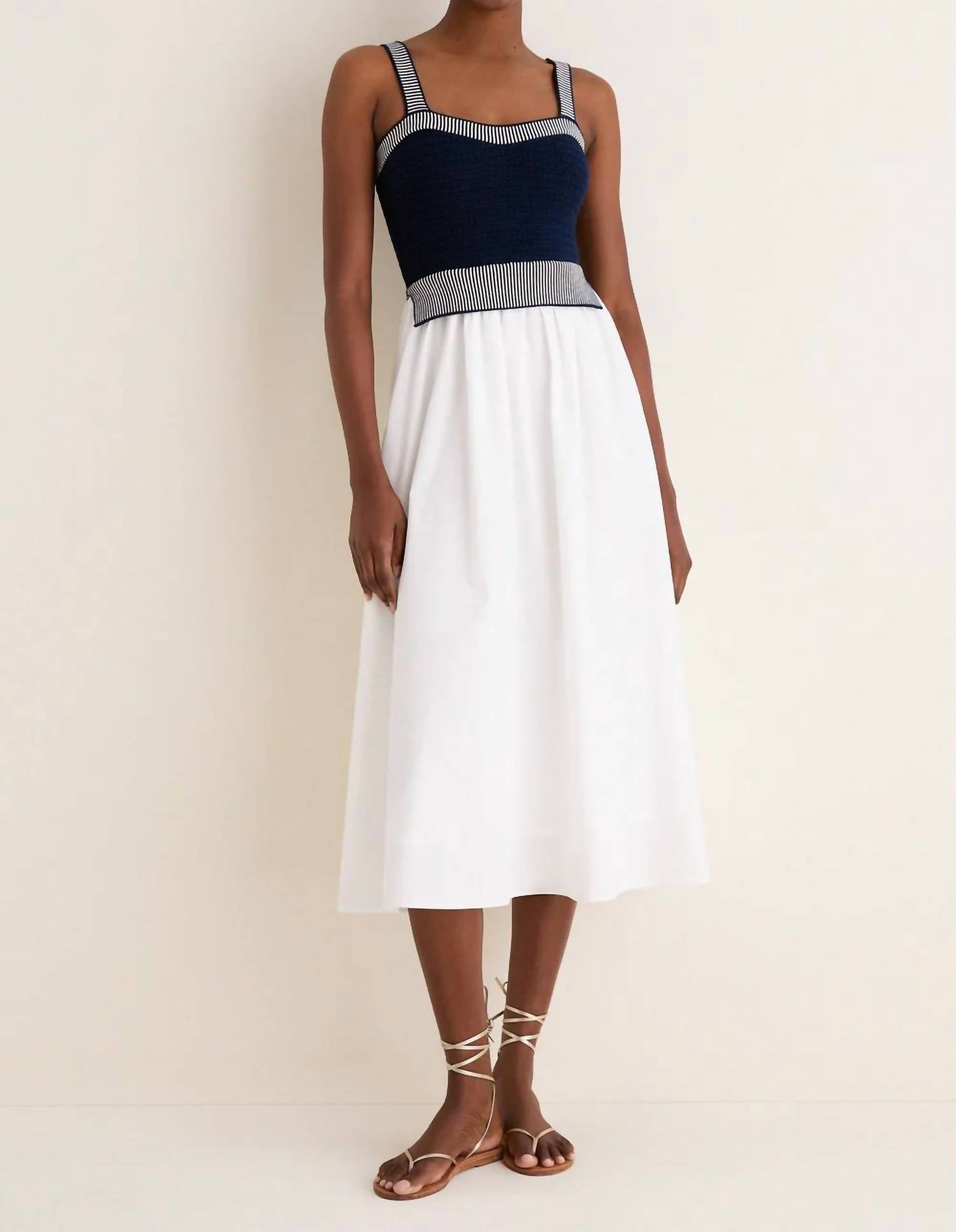 Moon River - Knit Twofer Midi Dress